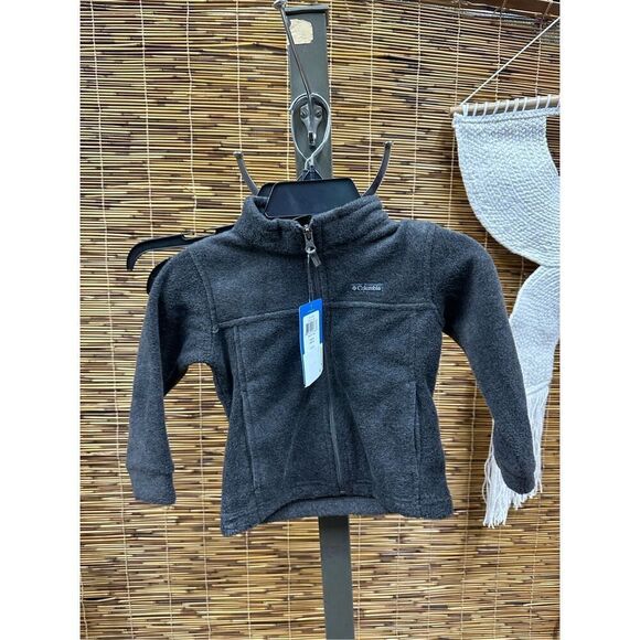 Columbia Kids Steens Mt II Fleece (Toddler) Boy's Fleece Charcoal Heather : 3 To - Picture 2 of 3